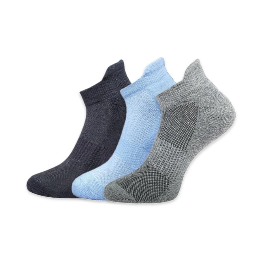 R KANT Bamboo Socks for Man & Woman | Ankle Length | Odour-Free | Breathable | Padded Cushion | Anti-bacterial | Softer than Cotton Socks - Pack of 3 Pairs-picture-11