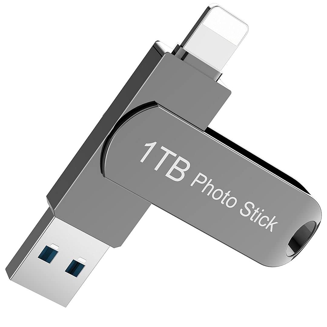 1TB USB Flash Drive USB Memory Stick Photo Sticks External Storage Thumb Drive Ultra High Speed USB 3.0 Drive Compatible with Phone Pad and Computer