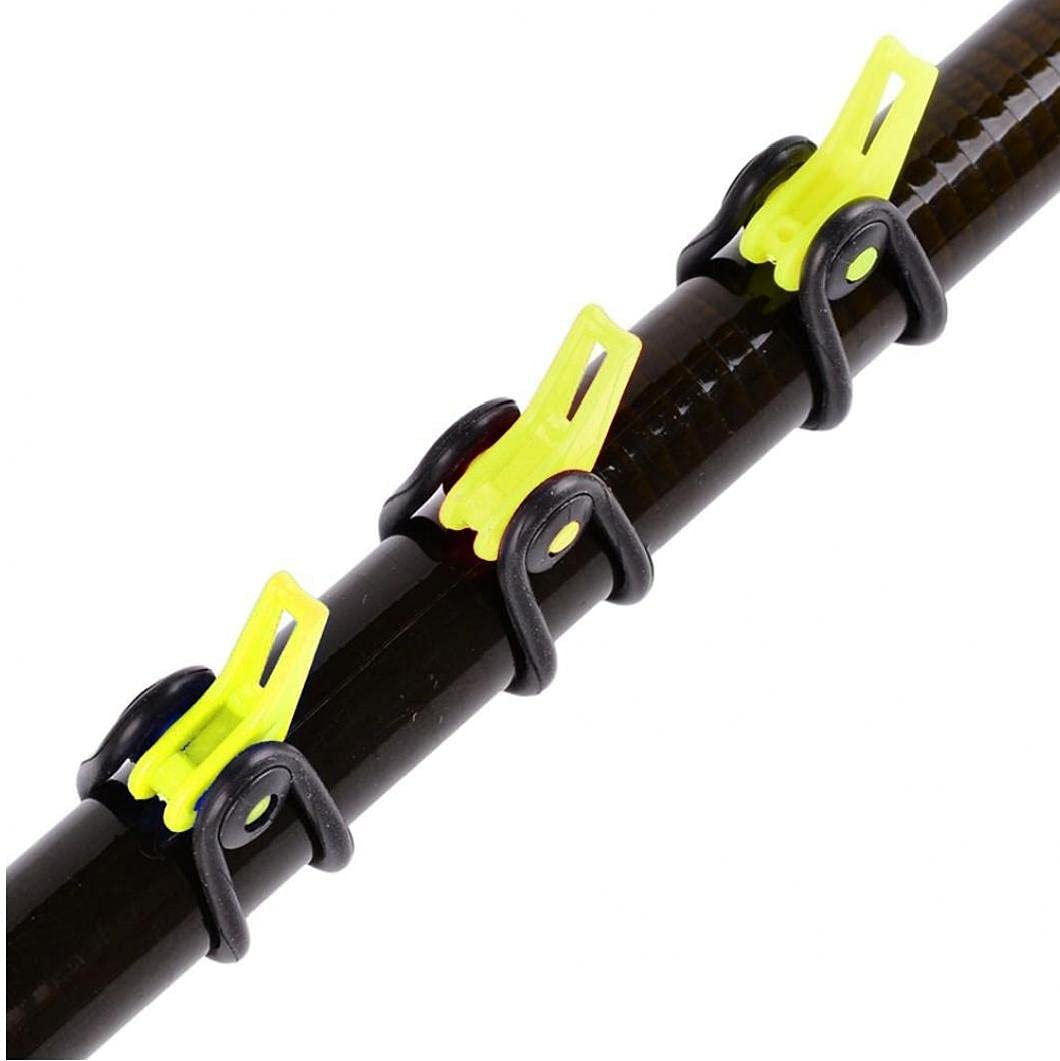 10 Unids/Bolsa De Plástico De Caña De Pescar Pole Hook Keeper for Lockt Bait Bucket Height Titular De Seguridad Accesorios De Aparejos De Pesca