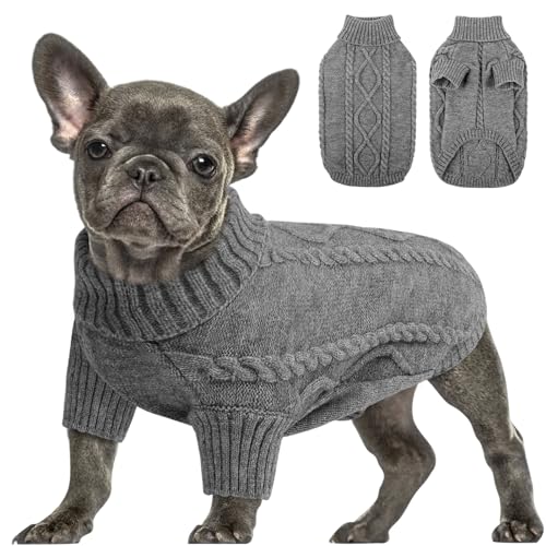 Image of Queenmore Small Dog Sweater for Small Dogs Boy, Winter Dogs /Cats Pullover