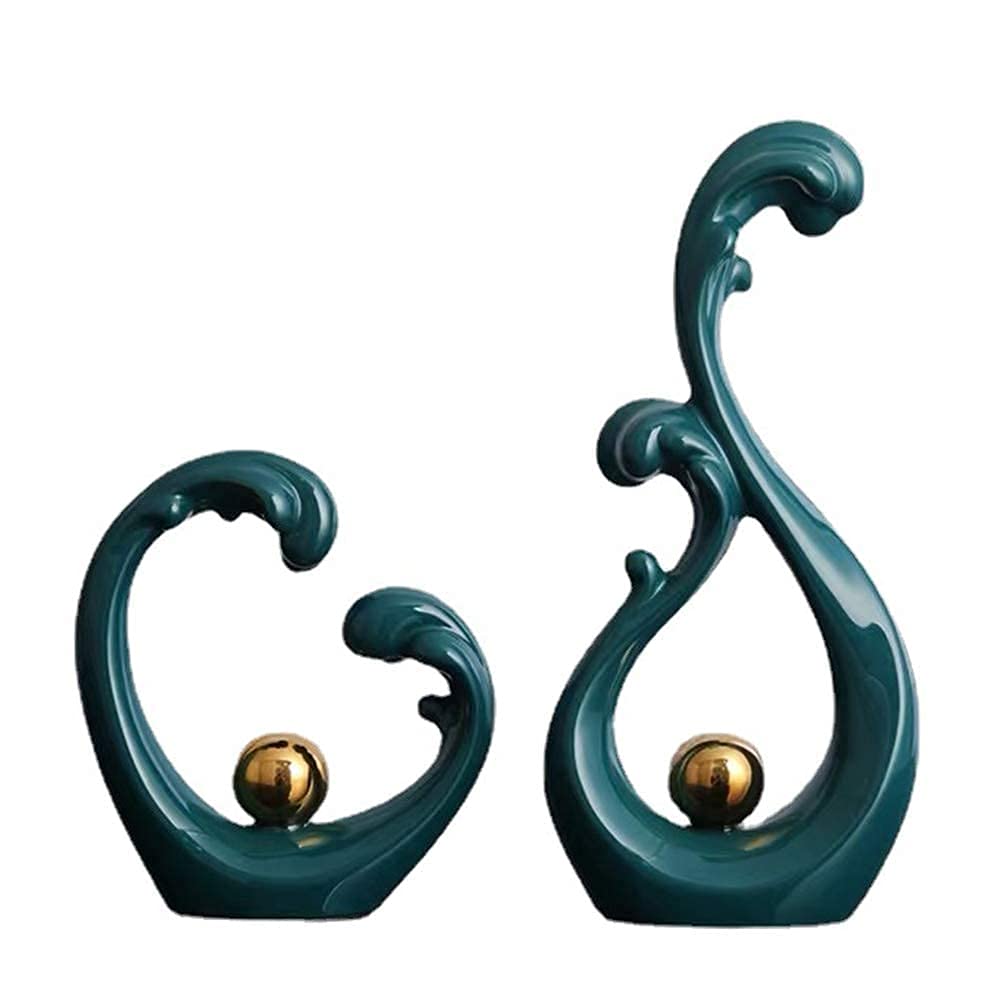 Sculpture créative en céramique et statue moderne de décoration intérieure