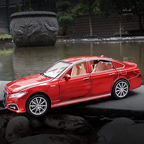 Image of DUWOL1:32 Scale Crown Car Exclusive Alloy Metal Pull Back Die-cast Car Model with Sound Light Toy for Kids Cars with Sound and Light