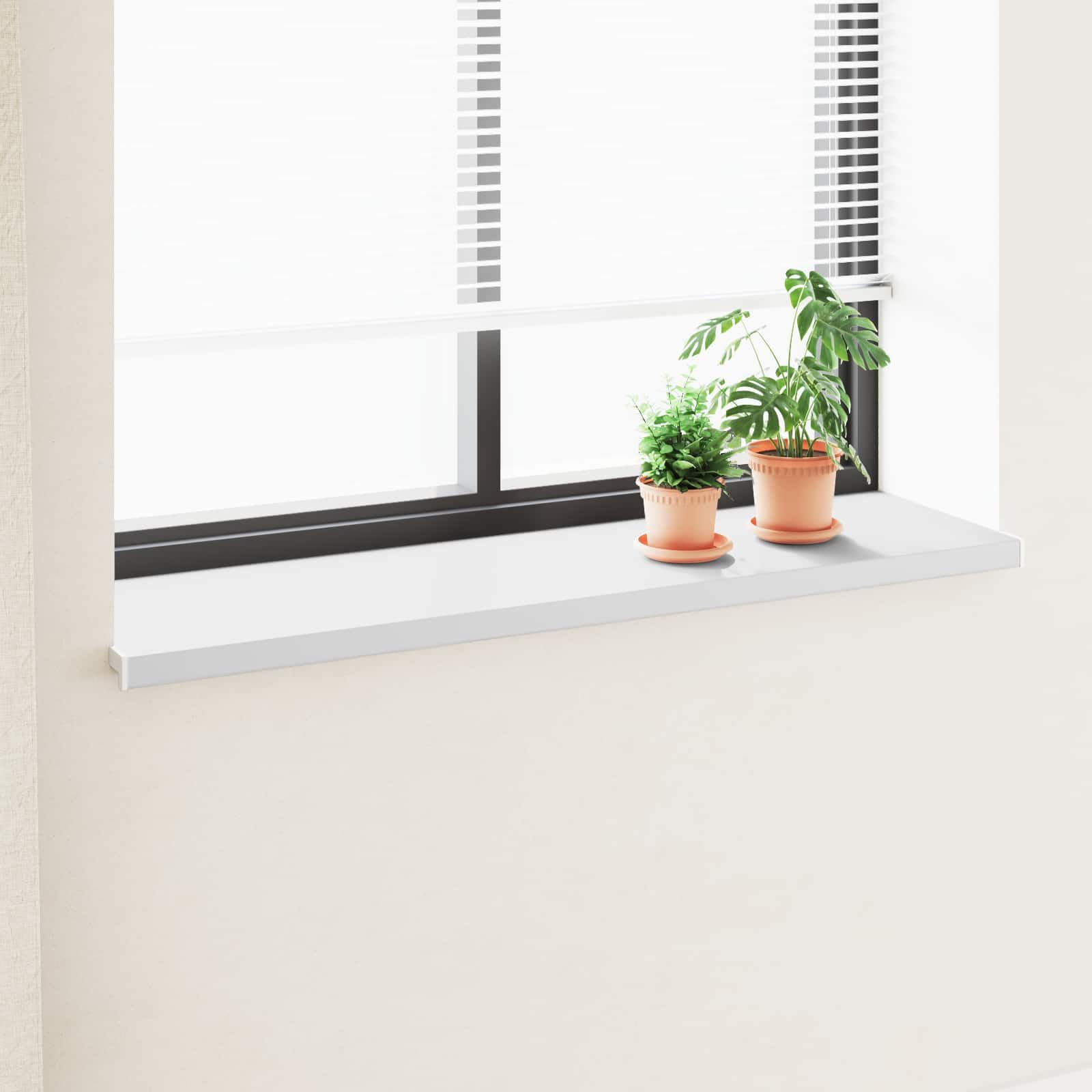 vidaXL Parapet okienny Biały 160 x 40 x 4,5 cm PVC