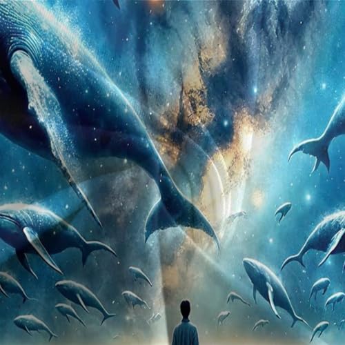Housse de couette fermeture éclair cachée imprimée baleine fantaisie 3D - 7