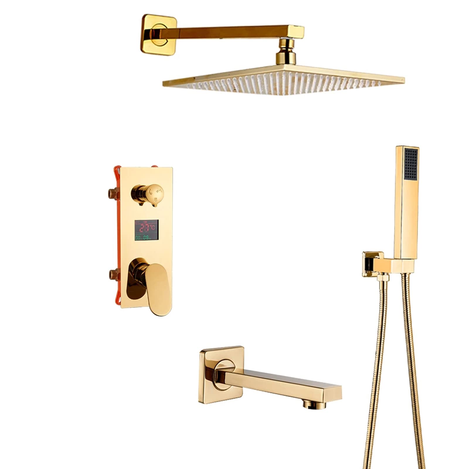 Système de douche effet pluie carré pour transformer votre salle de bain