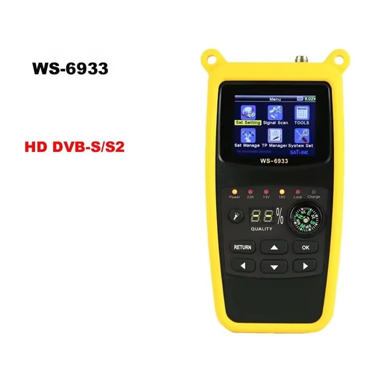 Rilevatore satellitare for decoder DVB-S2 WS-6933(Noir)