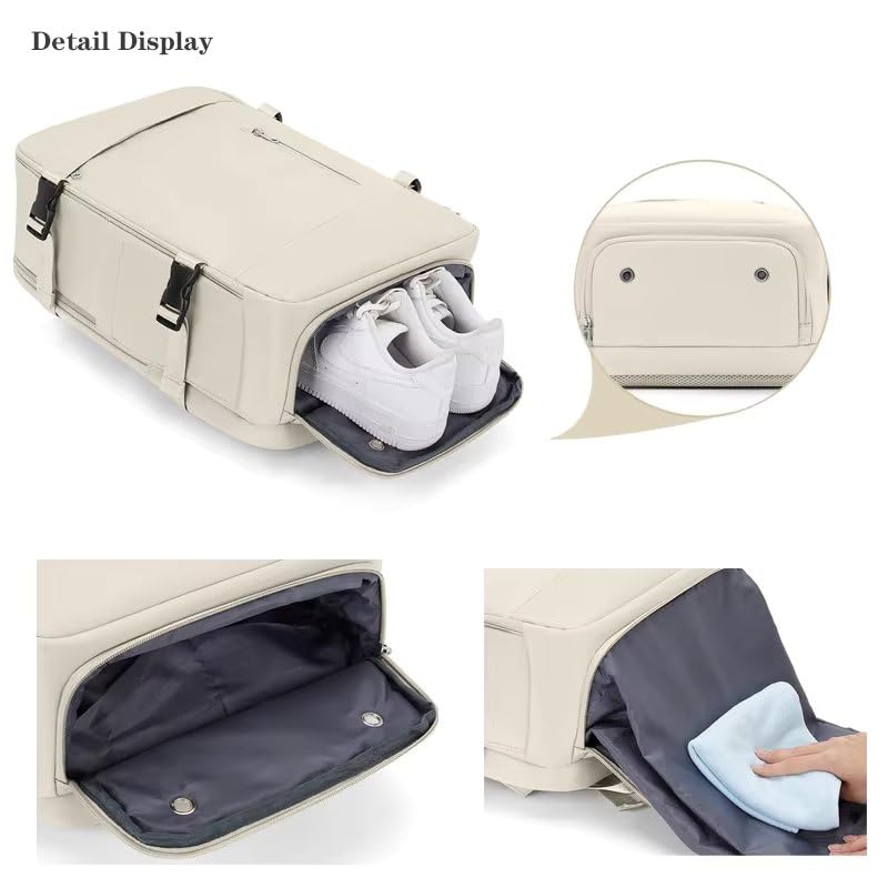 Image of The Purple Tree Multifunction Waterproof Laptop Travel Backpack with Shoe Compartment, Shoulder Bag, 35 L Laptop Backpack with USB Charging