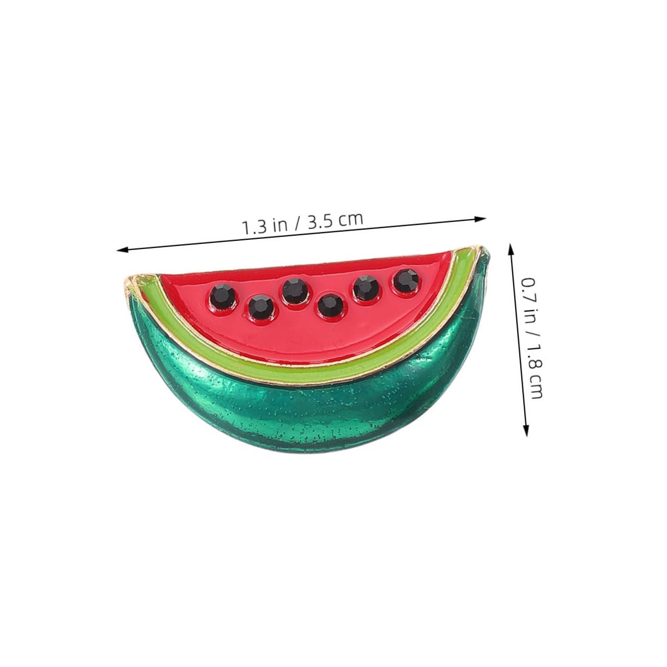 TOPBATHY 32 Stk Wassermelonenbrosche Cartoon-wassermelonen-brosche Sommerfrucht Brosche Anstecknadel Lebensmittelbrosche Lustige Anstecknadel Süße Emaille-pins Schalkragen-clips