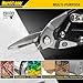 HURRICANE 10 Inch Aviation Tin Snips, Heavy Duty Metal Cutter Shears for Cutting Sheet Metal, Straight Cut Aviation Snips