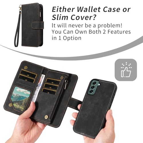 Coque Samsung S22 Plus antichoc Asuwish avec cordon antichute