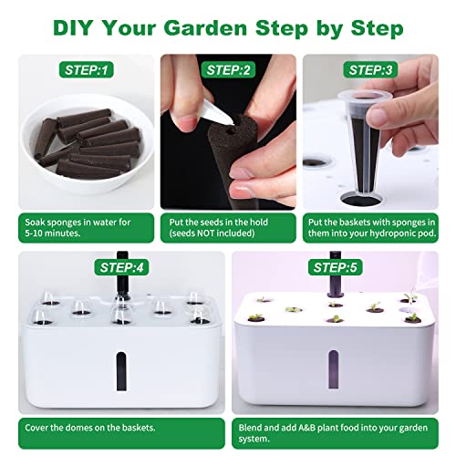 77pcsseedpodkitforaerogardenandallhydroponicsystemolizgrowanythingkitwith12growsponges12growbaskets12growdomes24domelabels12podlabels4abplantfood1tweezers  Urban Country Home Decor 77pcs seed pod kit for aero garden and all hydroponic system oliz grow anything kit with 12 grow sponges 12 grow baskets 12 grow domes 24 dome labels 12 pod labels 4 ab plant food 1 tweezers  urban country home decor