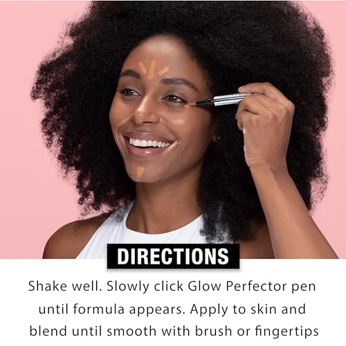 Neutrogena Healthy Skin Glow Perfector Pen, Lightweight Brightening Concealer Pen with Pro-Vitamin B5 & Vitamin E to Brighten Darkness & Dullness for a Natural, Radiant Highlight, Deep, 1 oz - image 6