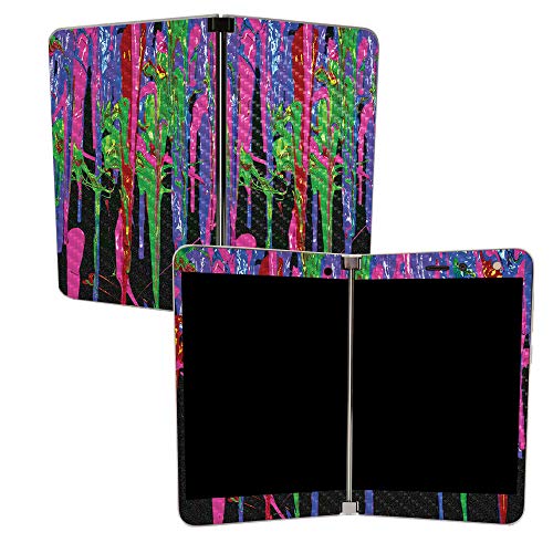 Image of MIGHTY SKINS MightySkins Carbon Fiber Skin for Microsoft Surface Duo - Drips | Protective, Durable Textured Carbon Fiber Finish | Easy to Apply, Remove, and Change Styles | Made in The USA