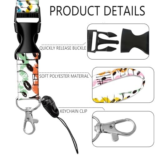 Supkoala BADGEHOLDERH-12 Retractable Lanyards With Id Badge Holder Rotatable Clips - Fashion Pink Leopard Lanyards For Name Badges Holders,Breakaway Lanyards With Id Holder For Nurse Teacher Student Office Work Women thumb #1