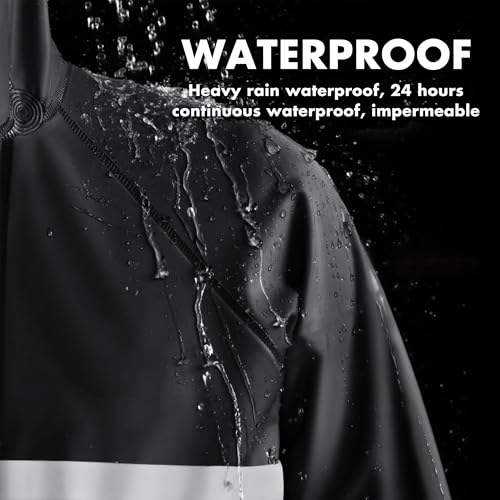 Conjunto impermeable transpirable con chaqueta y pantalón para hombre y mujer miniatura 4