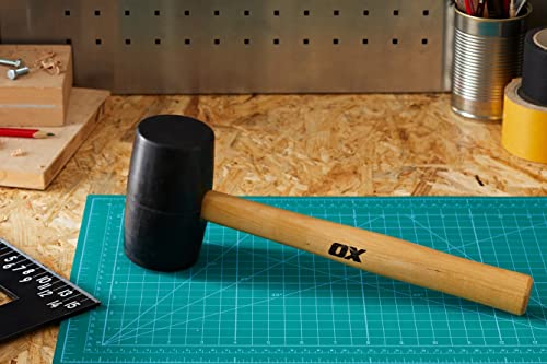 OX Trade Black Rubber Mallet - 24 oz