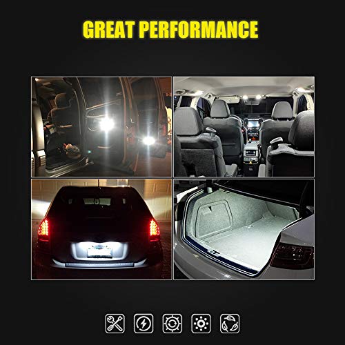 Auxlight T10 921 194 168 912 Led Bulbs White 12-Pack, Super Bright 12 Volt Led Replacement For Rv Camper Trailer Boat Trunk Interior Dome Map License Plate Lights, Backup Reverse Lights #TOP6