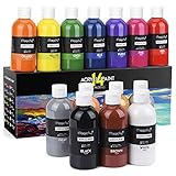 【Premium Kunst Qualität】 Alle Farben sind lebendiger, dicker und cremiger. Sie gleiten reibungslos, lassen sich leicht mischen und trocknen schnell, sicher und ungiftig für Mensch und Umwelt.