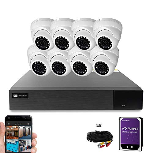 Best Vision 16CH 4-in-1 HD DVR CCTV Security Camera System (1TB WD HDD)