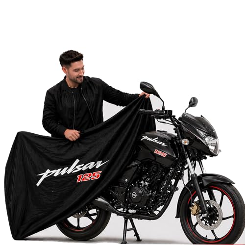 Image of Kayme Motorcycle Cover Waterproof Heavy Duty All Weather, Quad 4 Wheeler Cover Sun Rain Snow Protection (Mid-Black, Pulsar 125)