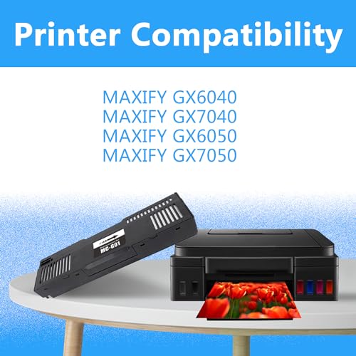 LCL MC-G01 Replacement for Canon MC-G01 Maintenance Cartridge Replacement for Canon MAXIFY GX6040 GX7040 GX5050 GX6050 GX7050 GX7092 GX7091 GX7090 GX7080 GX7070 GX7060 GX7030 GX7020 GX7010 GX6010 1PK - Image 2