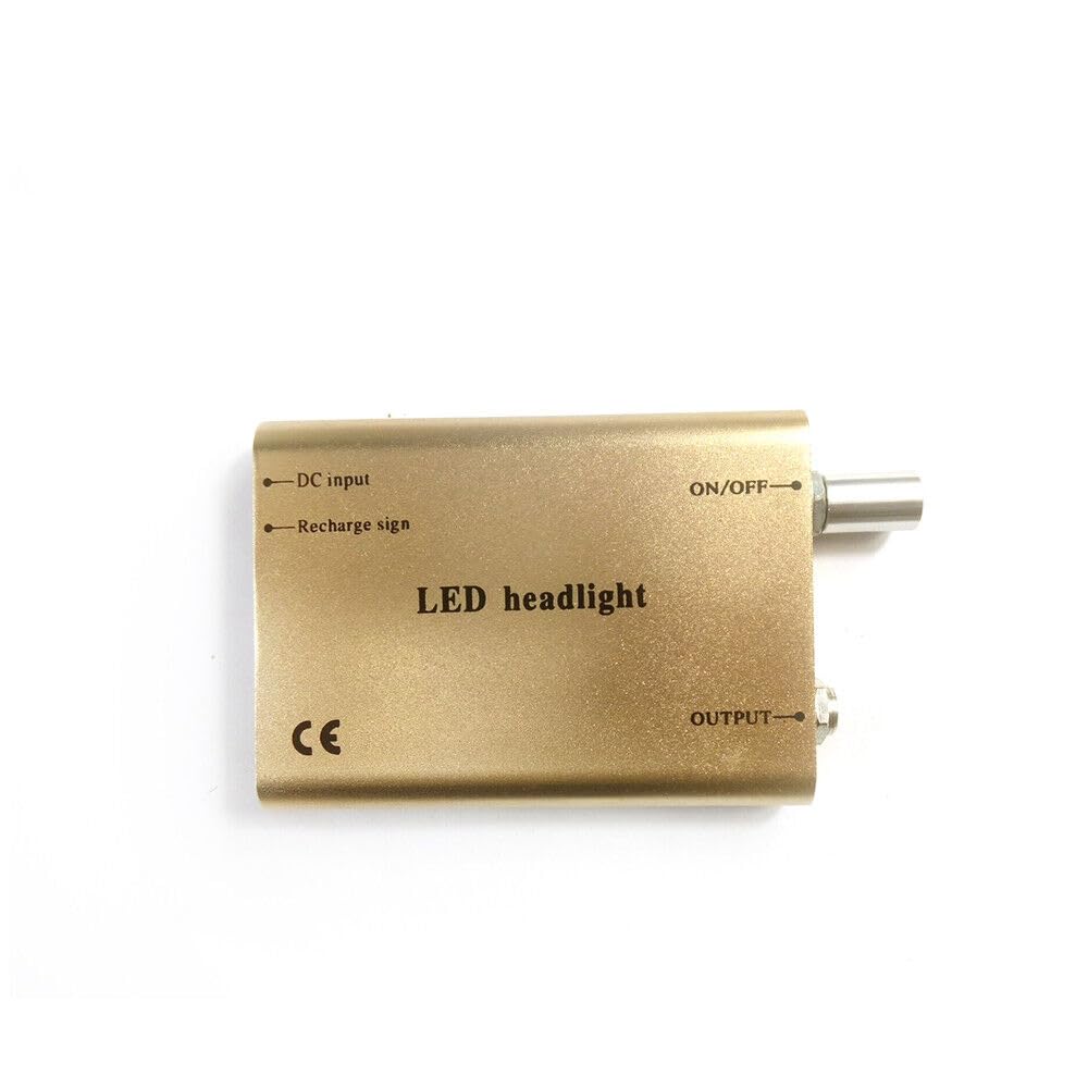 Dental Scheinwerfer, 1W Dental-Stirnlampe Tragbarer mit Filter Clip-on Scheinwerfer Gold