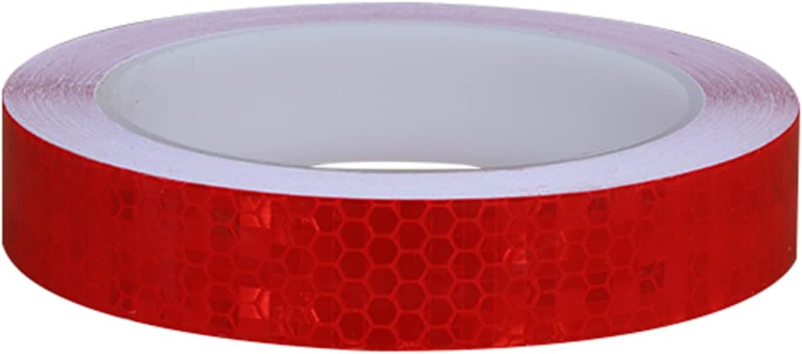 0.8 Inch X 164 Feet Warning Sticker Reflective Tape Self-Adhesive Tape, Conspicuity Tape Waterproof Highly Visible, Reflective Tape for Trailers, Outdoor Cars, Trucks,Red Tape