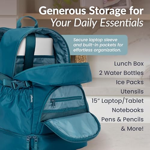 Image of Bentgo 2-in-1 Adult Backpack & Insulated Lunch Bag