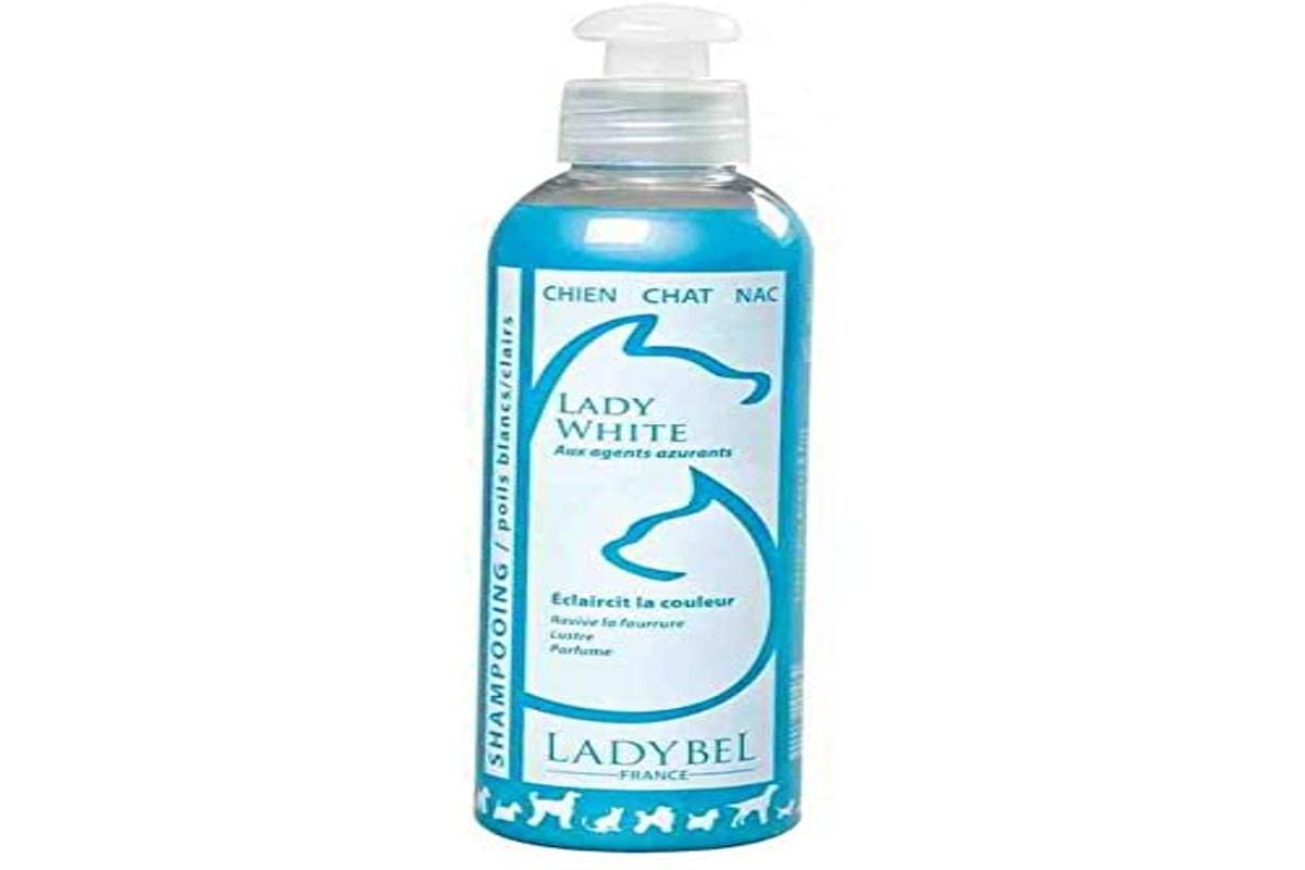 LADYBEL Lady White Shampooing pour Chien, Chat et NAC - 1L