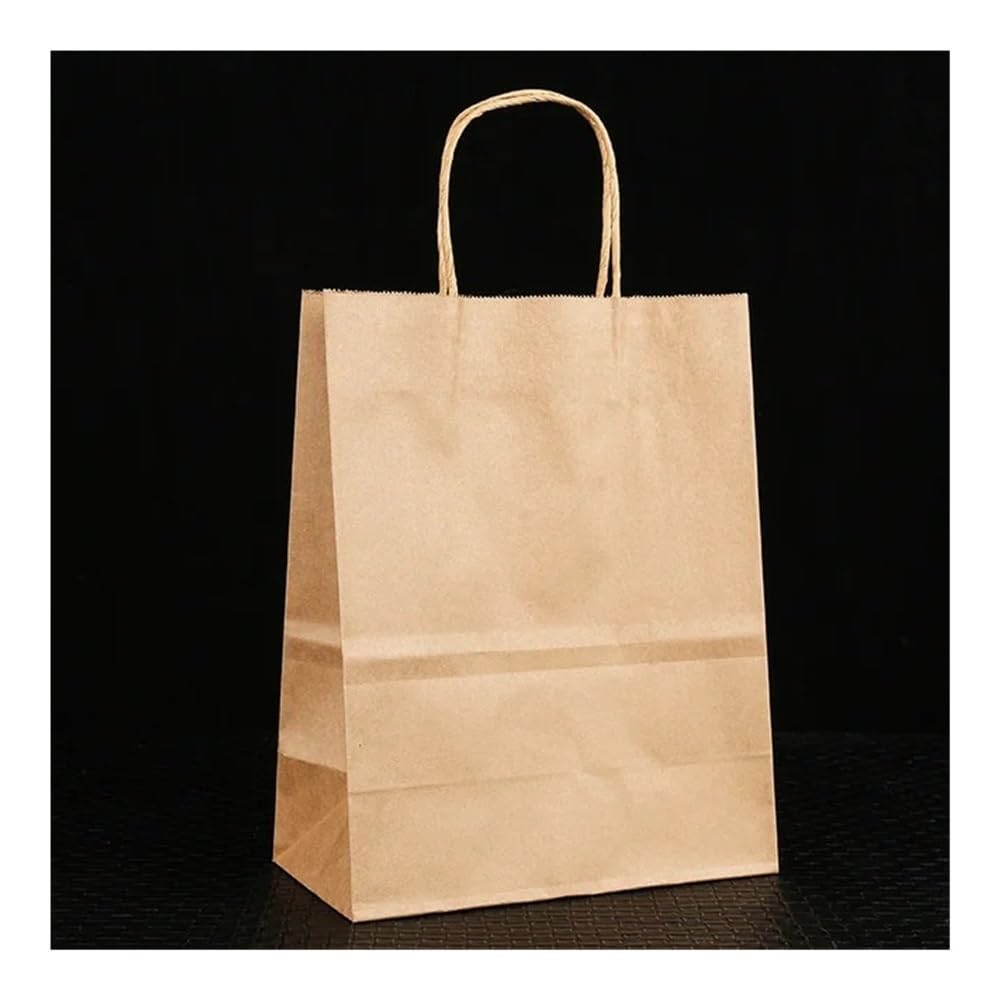 FOVAOK Bunte Papiertüten, Geschenktüten für Urlaub, Party, Schmuck, Einkaufstaschen, Weihnachten, Valentinstag, Hochzeit, 25 Stück, 28 x 15 x 28 cm, 25 Stück