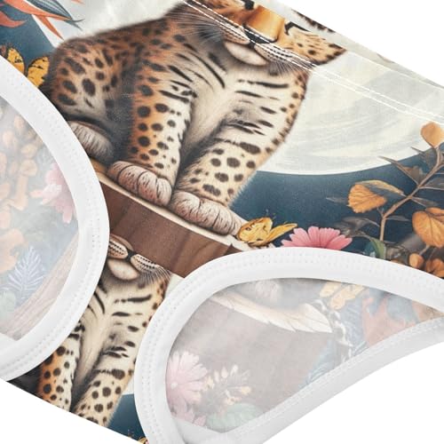 Autumn Cute Leopard Girls Underwear Toddler 2t Cotton Cute Panties Girl Animals Briefs Underpants4