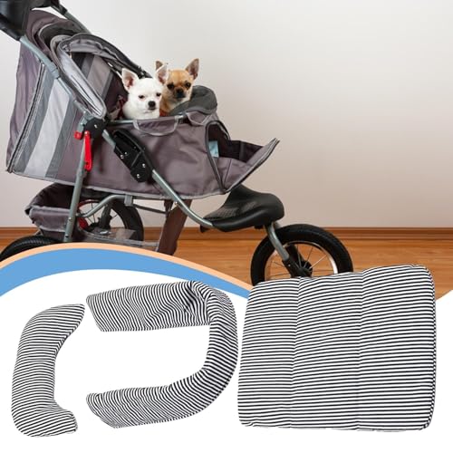 Cojín para carrito de paseo de mascotas impermeable y extraíble 4