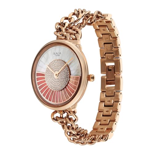 Image of Titan Raga Glimmers Quartz White Round Dial Women's Watch | Water Resistant Watch | Watches for Women Analog - 95342WM01F