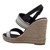 Decksohle: Polyester Tommy Hilfiger Keilsandaletten