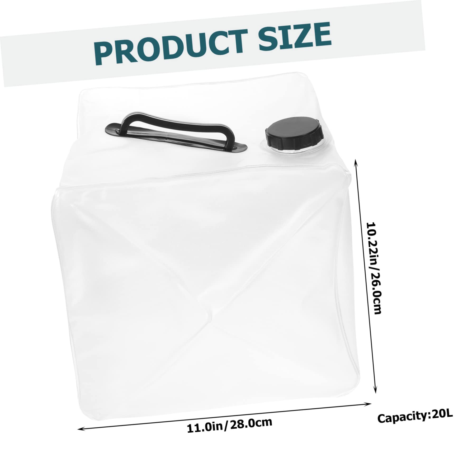 TOYANDONA 2Pcs Collapsible Water Container Portable Water Jug for Camping Hiking Outdoor Activities