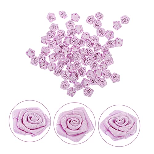Fleurs ruban polyester pour projets créatifs artisanaux et accessoires de mode - 7