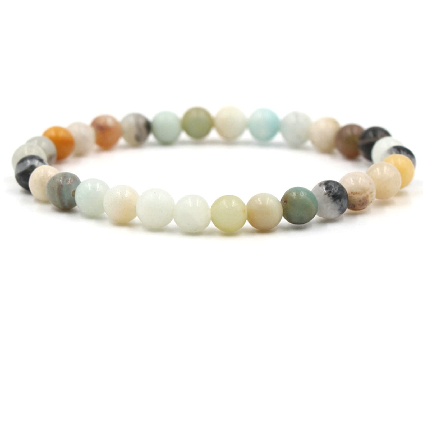 Bracelet en Pierre Extensible Confort Sans Serrage Perles 6-14mm - 2