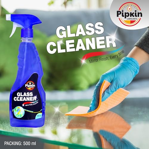 Image of Pipkin Glass and Surface Cleaner Liquid Spray - 500 ml | All-Purpose Glass Cleaner for Car, Kitchen and Home Surfaces | Multi Surface Cleaner