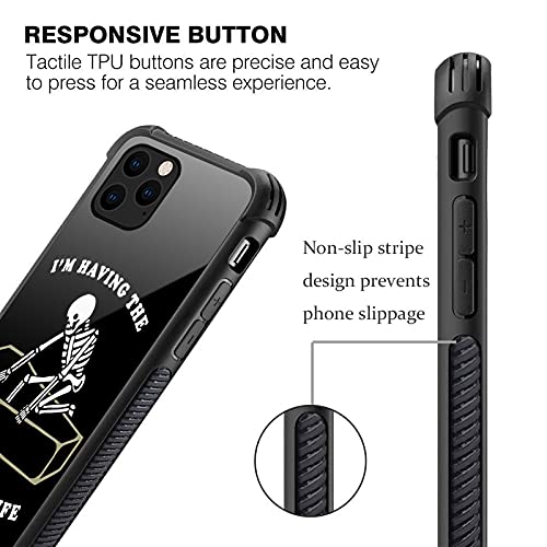 Iphone 11 Pro Max Case,Skeleton Coffin Iphone 11 Pro Max Cases For Girls Boys,Customesize Pattern Design Shockproof Anti-Scratch Hard Pc Back Case For Apple Iphone 11 Pro Max #TOP5