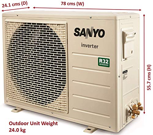 Image of Sanyo 1 Ton 3 Star Inverter Split AC (Copper, PM 2.5 Filter, SI /SO-10T3SCIC White)