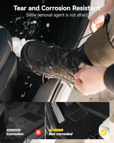 Image of 3W Tesla Model Y Juniper 5 Seat 2025 2026 10PCS Floor Mats Not for Standard