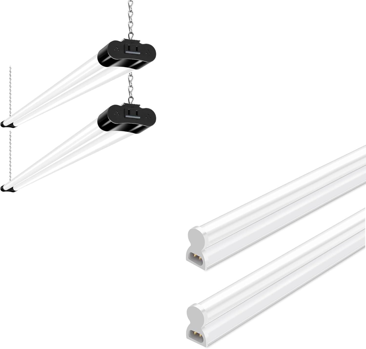 hykolity 2 Pack 4FT Linkable LED Shop Light 2 Pack LED Shop Light