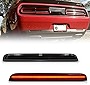 NSLUMO LED Rear Bumper Reflector Lights for 2015-2020 Do-dge Challenger Smoked Lens Red Tail Lamps 80-SMD LED Reflector Light Kit