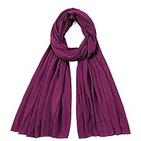 Van Der Rich ® - Einfarbiger Schal Weiche Stola 68cm*170cm - Damen (Bordeaux43)