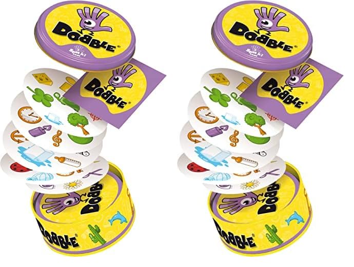 Asmodee | Dobble | Card Game | Ages 6+ | 2-8 Players | 15 Minutes Playing Time (Pack of 2)