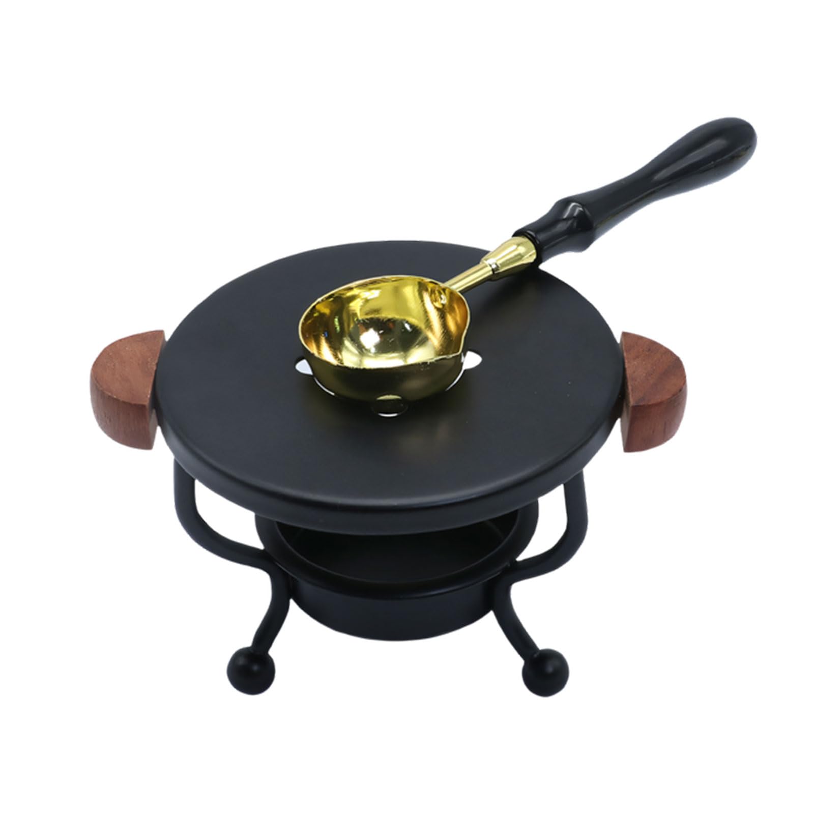 ZEPFJHE Miniature Candlewax Melting Tool with Handle Iron Heater for Sealing Envelope Gift Wrapping Old Sealing Oven