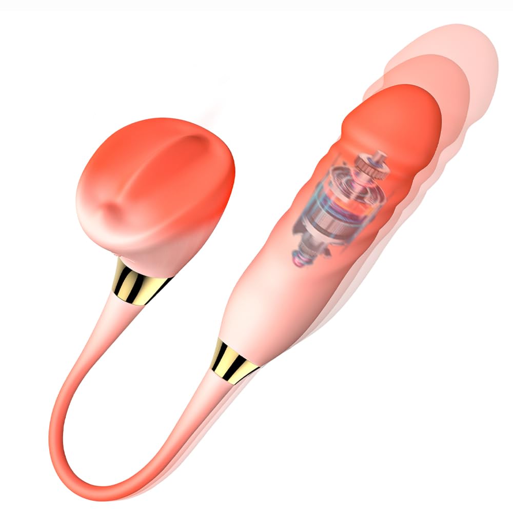 Kuaecr 2in1 Analvibrator mit 10 vibrationsmodi ＆ Stoßfunktion, Vibrierender Ei Vibrator,Prostata Massagegerät Doppelkopf Vibratoren Stimulator,Analdildos Dildo Erotik Sexspielzeug für Männer Frauen