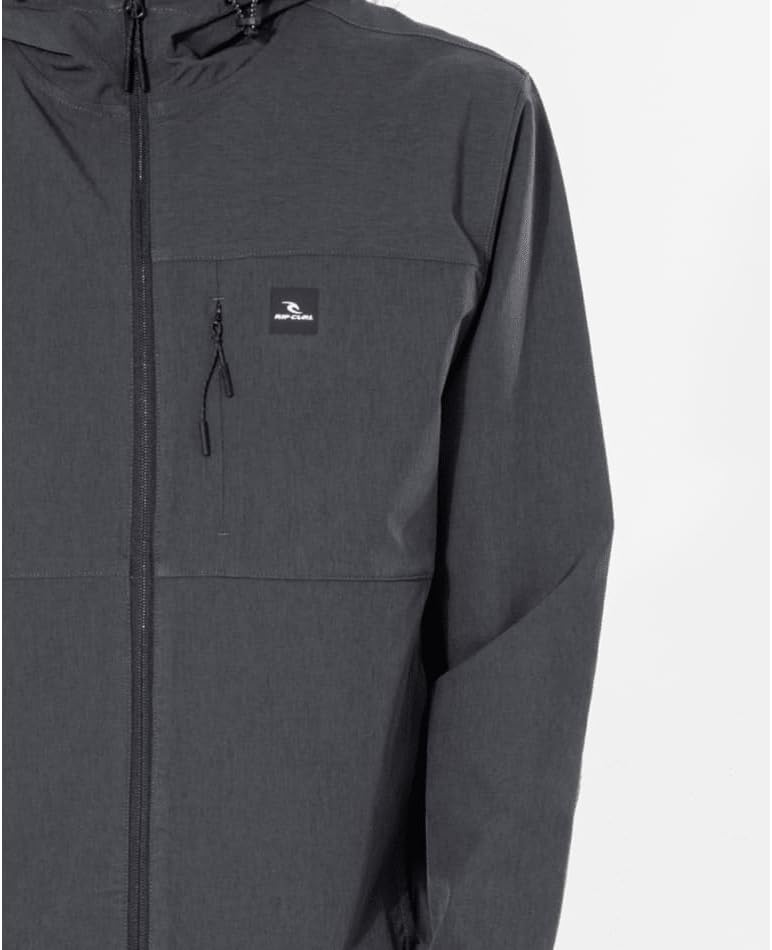 Rip Curl mens Elite Anti Series Hooded Wind Breaker, Water Repellent Jacket - Image 2