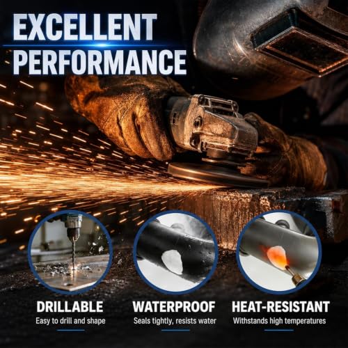 Masilla epoxi impermeable para reparar metal madera y tuberías 4