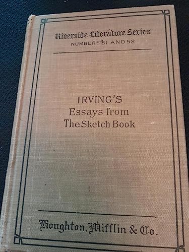 Essays from The sketch book, (The Riverside lit... B00087A6CW Book Cover